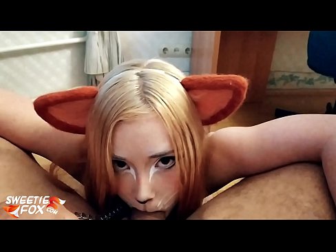 ❤️ Kitsune هن جي وات ۾ ڊڪ ۽ ڪم نگل جنس